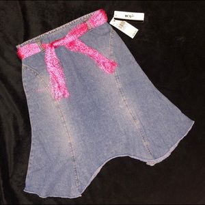 NWT- Girl’s Handkerchief Style Denim Skirt size 5
